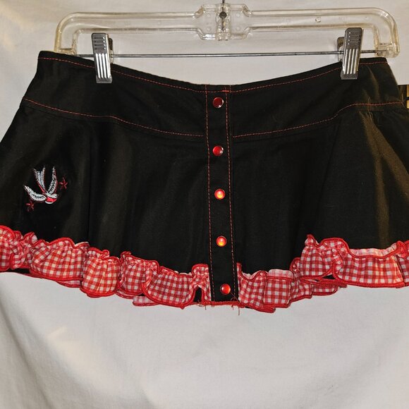 NWT DAISY DUKE RED GINGHAM TIGHT LACING CORSET MEDIUM - Picture 11 of 16